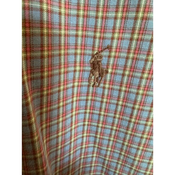 Polo By Ralph Lauren Stanton Classic Fit XL Plaid Long Sleeve Button-Down Shirt - Picture 7 of 9
